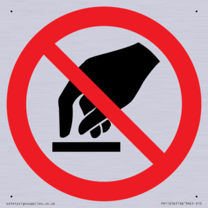 P010 Prohibition: Do not touch